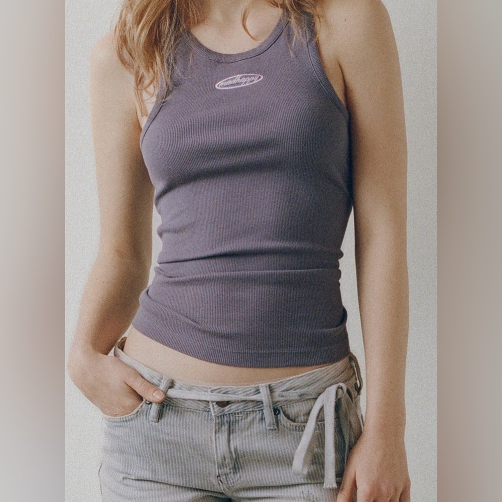 Madhappy Embroidered Rib Racerback Tank